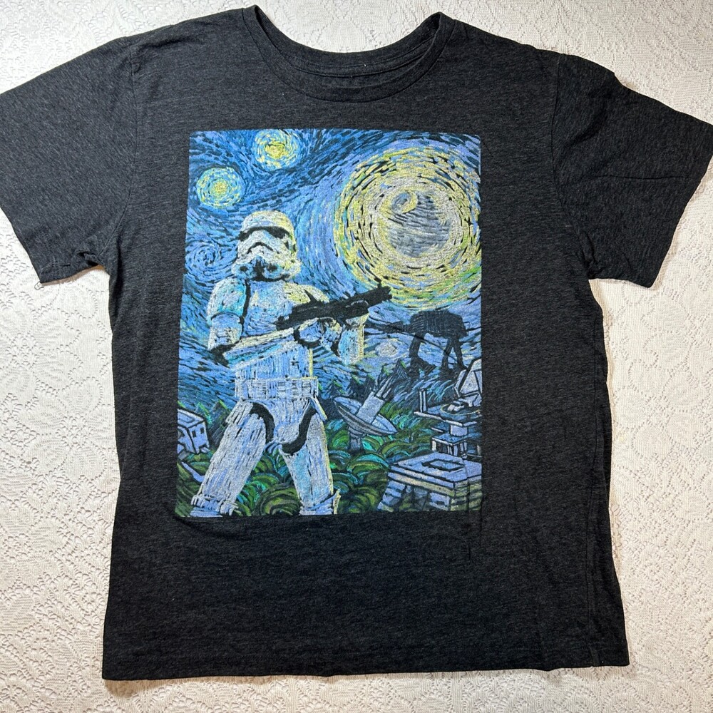 Star Wars Stormtrooper Starry Night T-Shirt Size M Fifth Sun Made in Mexico